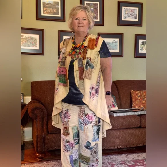 Paper Lace Yellow light weight denim - Picture 9 of 13